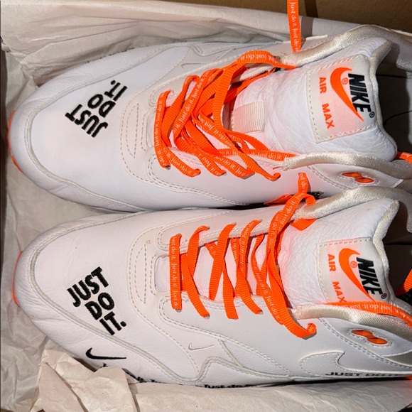 2018-NIKE-AIR MAX‎ JUST DO IT- WHITE/ORANGE-SIZE 11.5 men main image 6